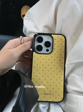 流行趋势香草奶黄色欧尼同款韩系适用16pro苹果16ProMax手机壳iPhone16全包14新款14Promax保护套13女17外壳