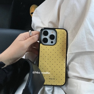 流行趋势香草奶黄色欧尼同款韩系适用16pro苹果16ProMax手机壳iPhone16全包14新款14Promax保护套13女17外壳