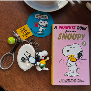 韩系ins风可爱卡通史努比包包挂件钥匙扣AirPods挂饰零钱包收纳包