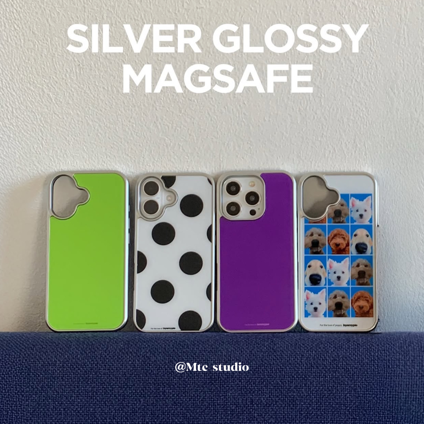 韩系ins纯色波点时尚个性手机壳