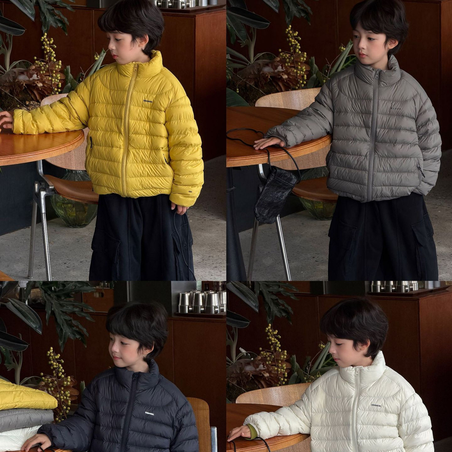 泰如2026冬季新款韩版男童时尚纯色保暖羽绒服儿童百搭实穿外套潮