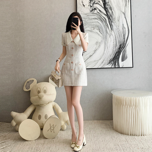 法式名媛小香风气质减龄连衣裙女2026夏季新款高端礼服裙子小个子