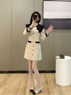 减龄御姐轻熟风收腰裙子 连衣裙女2026秋装 法式 小众气质小香风长袖