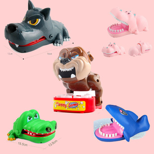 咬人咬手鲨鱼鳄鱼恶犬整蛊玩具抖音神奇玩具桌游成年休闲聚会