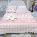 床单单件网红夹棉双面 2.5×2.3米花边床盖四季 通用三件套2024新款