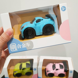 36车载摆件儿童回力车模可爱跑车赛车 合金车玩具男女孩1
