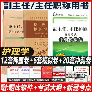 副主任护师职称考试模拟题护理学副高正高主任护士考试冲刺押题卷历年真题练习题习题集题库资料用书搭人卫版教材高级教程人机对话