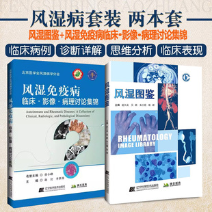 正版 风湿图鉴+风湿免疫病临床影像病理讨论集锦 风湿免疫病学临床图鉴图谱图谱病理学影像学检查诊断书籍风湿免疫科风湿病书籍