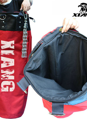 广州响牌红色空心沙袋帆布拳击可定制散打跆拳道武术泰拳搏击沙包