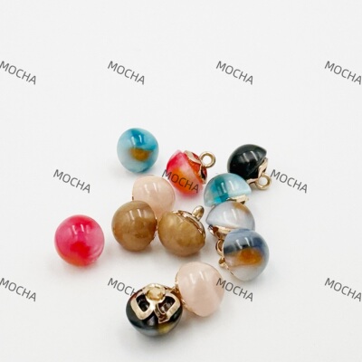 天然混色双拼树脂蘑菇