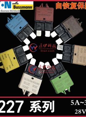 BUSS熔断器 BUSSMANN保险丝 22720 22725 22730 25A/30A 28Vdc