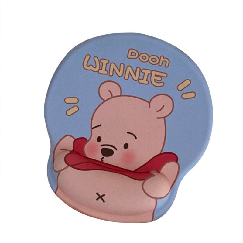 ANIME CARTOON CUTE FAT BELLY LITTLE YELLOW BEAR CUTE MOUSE PAD LONG HAND REST DESKTOP WRIST MOUSE ANTI-SLIP PAD