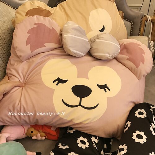 长绒棉卡通枕套超萌高颜值枕芯套