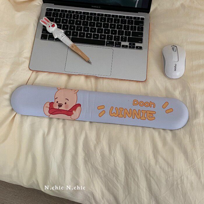 ANIME CARTOON CUTE FAT BELLY LITTLE YELLOW BEAR CUTE MOUSE PAD LONG HAND REST DESKTOP WRIST MOUSE ANTI-SLIP PAD