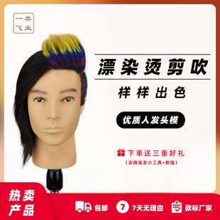 盈飞发艺头模大赛专用男士时尚发型可烫染漂吹造型教习头