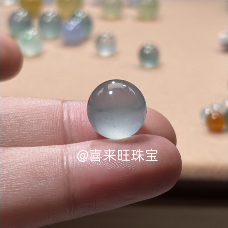 天然缅甸老坑翡翠冰种白冰高冰种圆珠子手串手链单颗散珠玉石配饰,珠宝/钻石/翡翠,手链/手串,淘宝优惠券,粉丝福利购,淘宝优惠卷