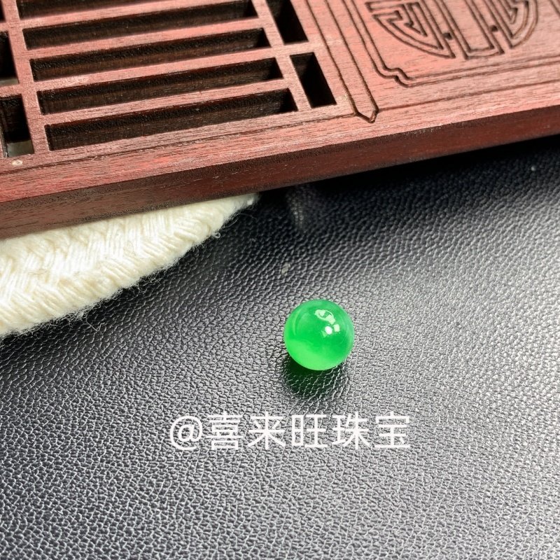 天然缅甸老坑翡翠冰种飘绿花辣绿圆珠子手串手链单颗散珠玉石配饰,珠宝/钻石/翡翠,手链/手串,淘宝优惠券,粉丝福利购,淘宝优惠卷