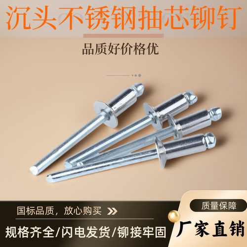 抽芯铆钉120度沉头抽芯铆钉平头
