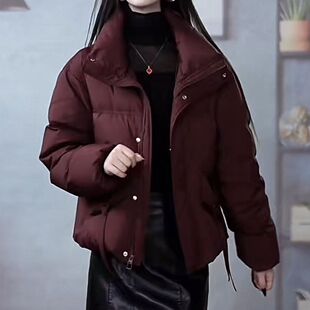 2025冬季新款羽绒服女高级牛津布白鸭绒中青年妈妈宽松保暖外套女