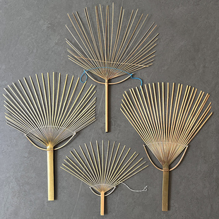迷你圆竹团扇扇骨毛竹骨架团扇半成品手作扇子diy 竹制扇子扇骨