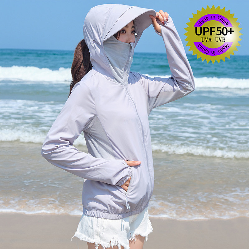 防晒衣女2020新款短款夏季户外透气骑车百搭沙滩服防晒衫薄款外套