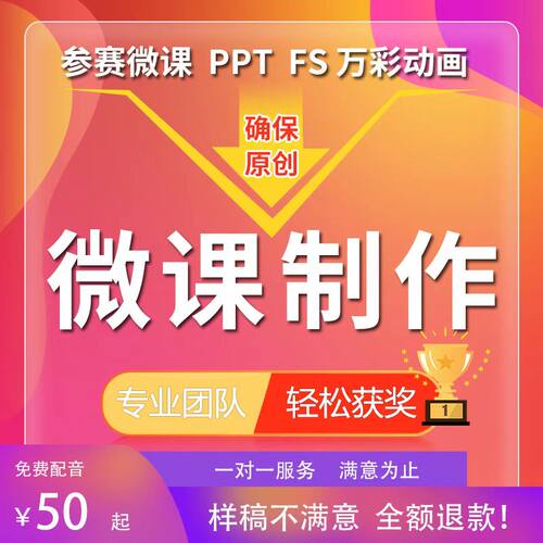 微课制作参赛设计PPT动画 万彩幼儿园小学 中学 参赛微课  短视频