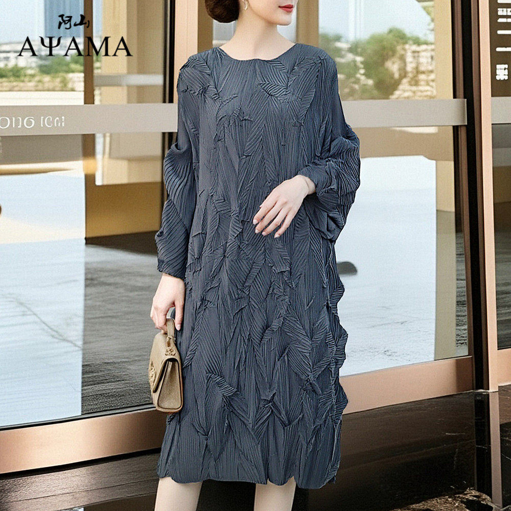 贵夫人高端轻奢重工褶皱连衣裙阔太太高级感大码宴会藏肉显瘦裙子,女装/女士精品,连衣裙,淘宝优惠券,粉丝福利购,淘宝优惠卷