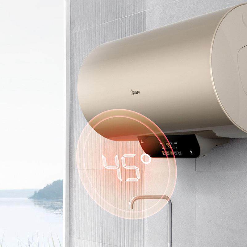 美.的F80-21BA1(HY)电热水器摩卡金2200W家用热水器防电墙