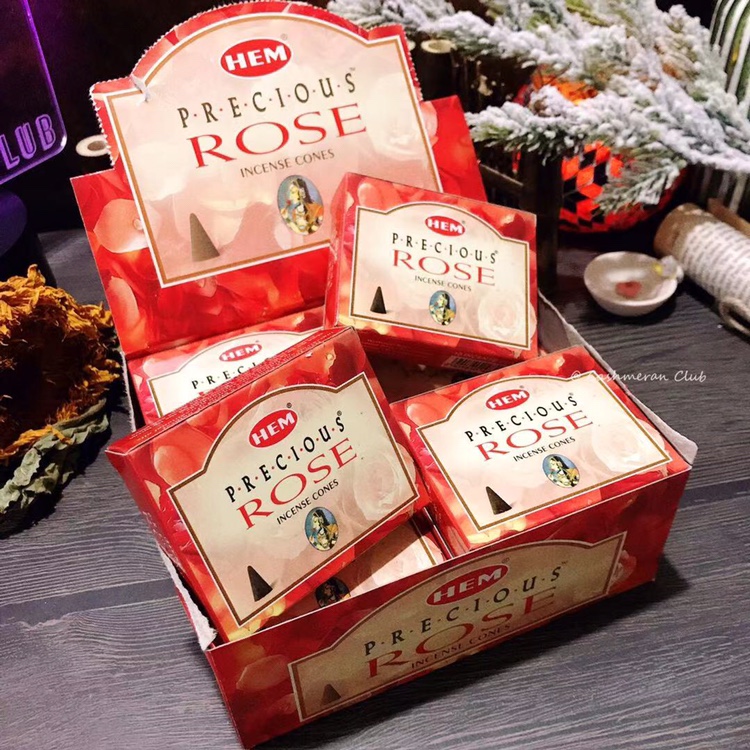 [珍贵玫瑰]印度HEM塔香precious rose美好爱情赤诚玫瑰锥香大盒