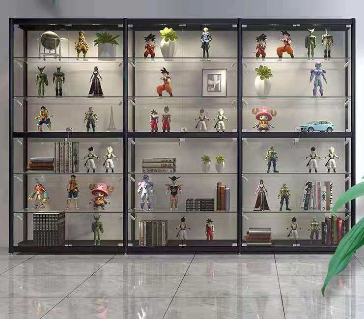 手办模型玻璃展示柜家用乐高高达玻璃展柜礼品奖杯证书陈列柜商用