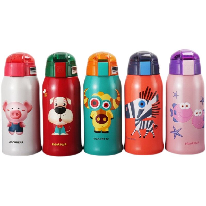 清仓316不锈钢儿童保温杯吸管杯幼儿园小学生上学专用大容量杯子