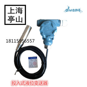 【】分体液位变送器投入式液位计可带数显现场显示4-20MA
