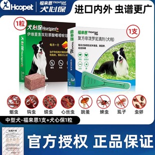 犬心保狗狗體內(nèi)驅(qū)蟲藥福來恩中型犬體外驅(qū)蟲滴劑柯基體內(nèi)外驅(qū)蟲藥