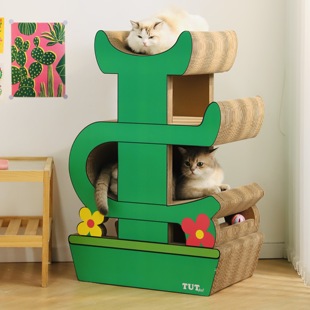 通用超大号瓦楞纸沙发防猫抓 仙人掌猫抓板耐磨不掉屑猫窝一体四季