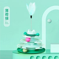 Поворотный стол с зеленой кошкой