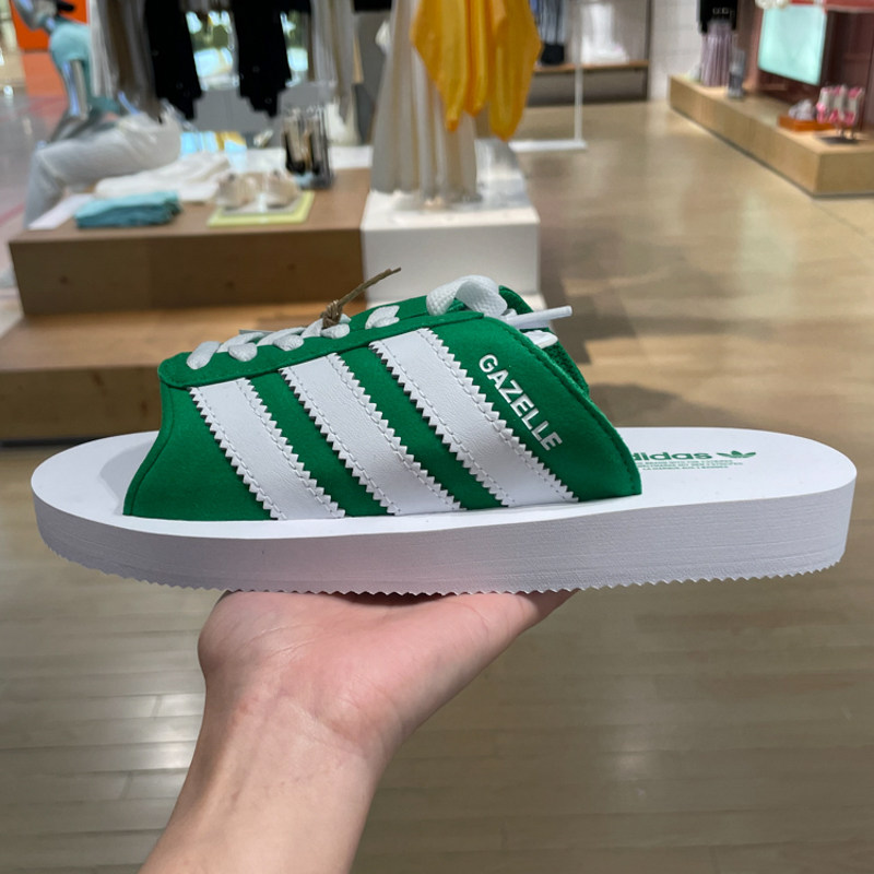 ADIDAS阿迪达斯三叶草男女鞋2024夏季新款休闲运动一字拖鞋JQ7426