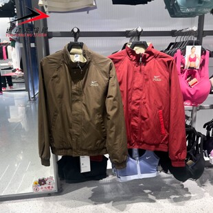 Nike耐克男装2026春款红加绒保暖防风运动夹克外套IQ3705-212-613