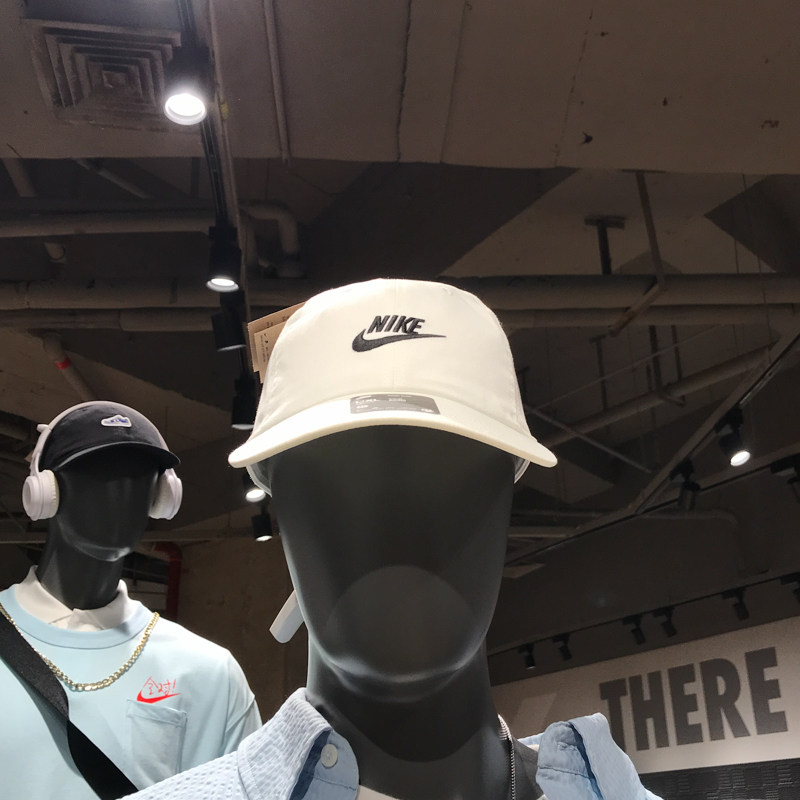 Nike耐克帽子男女帽2024夏季新款时尚遮阳帽透气鸭舌帽FB5368-100