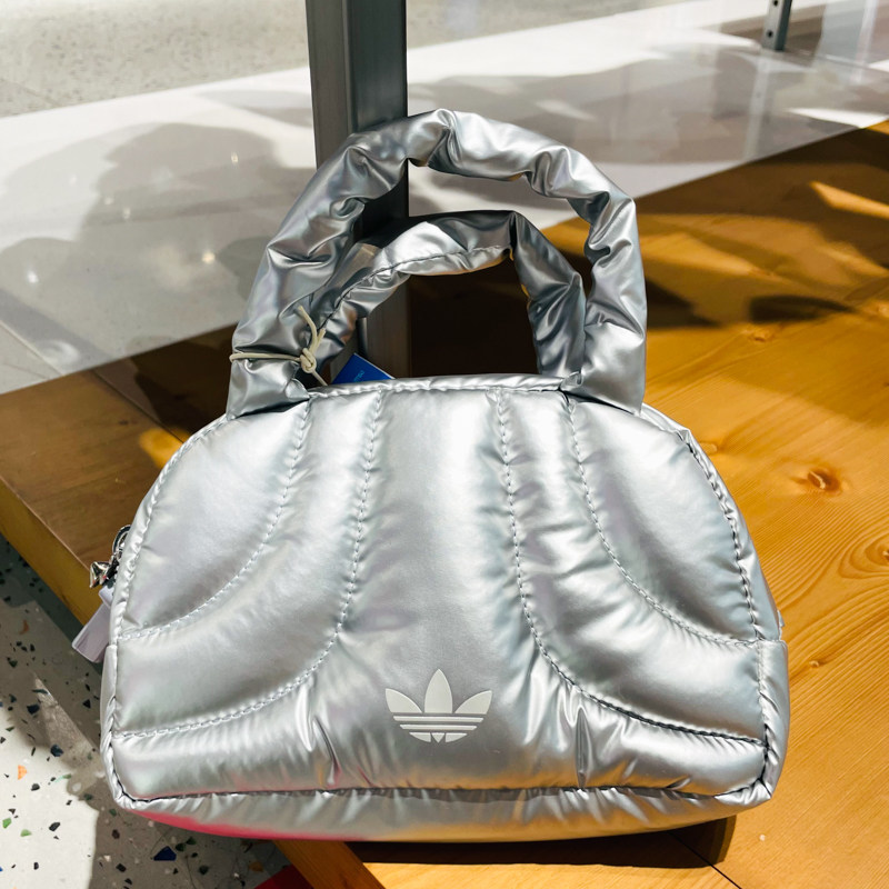 ADIDAS阿迪达斯三叶草男女包2024冬款休闲运动保龄球单肩包JD1337