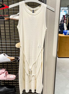 Adidas阿迪达斯女装2026新款时尚简约柔自贵系列无袖连衣裙LE6027