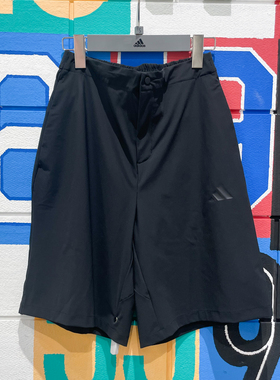 Adidas阿迪达斯男装2025夏季防晒UPF50+运动休闲清凉感短裤JL6053