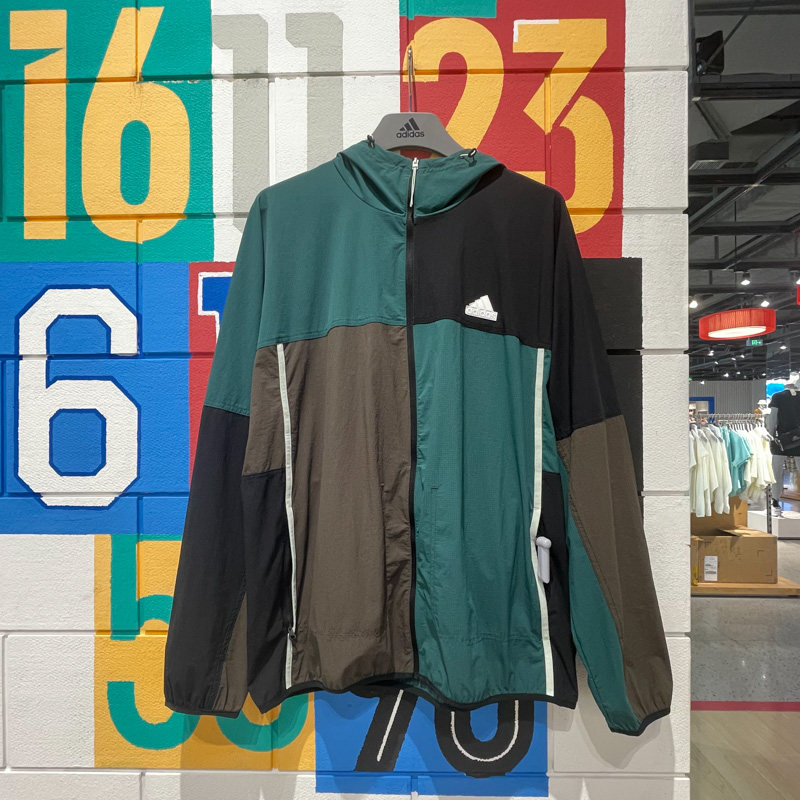 ADIDAS阿迪达斯2024夏季新款男子防嗮速干运动休闲夹克外套JI9815