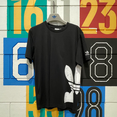 阿迪达斯三叶草休闲圆领短袖T恤