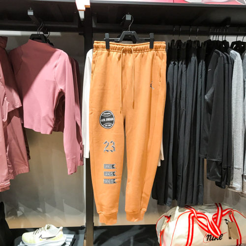 Nike耐克男裤2024春季新款JORDAN保暖印花休闲小脚长裤FN4620-231