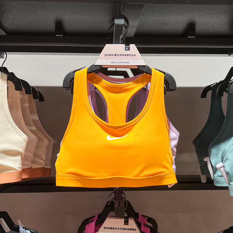 Nike耐克女装2024夏新款跑步健身运动休闲内衣BRA胸衣 DX6822-717