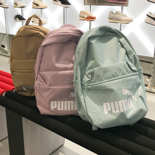 彪马印花运动学生双肩背包