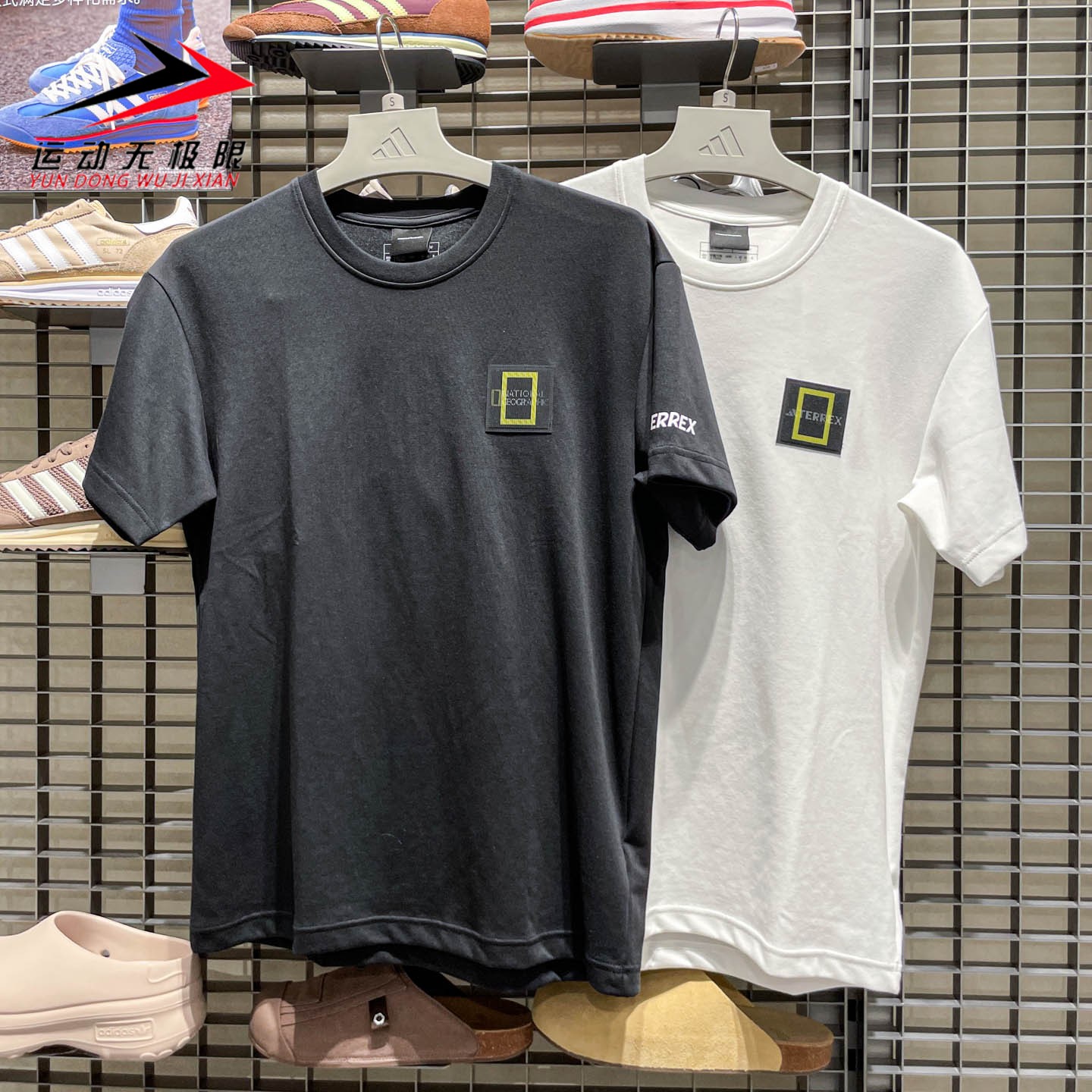 正品阿迪达斯男装2025秋款国家地理联名透气短袖T恤KC2352 KC5417