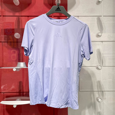 ADIDAS阿迪达斯女装2025夏款速干透气训练运动休闲短袖T恤 JZ6280