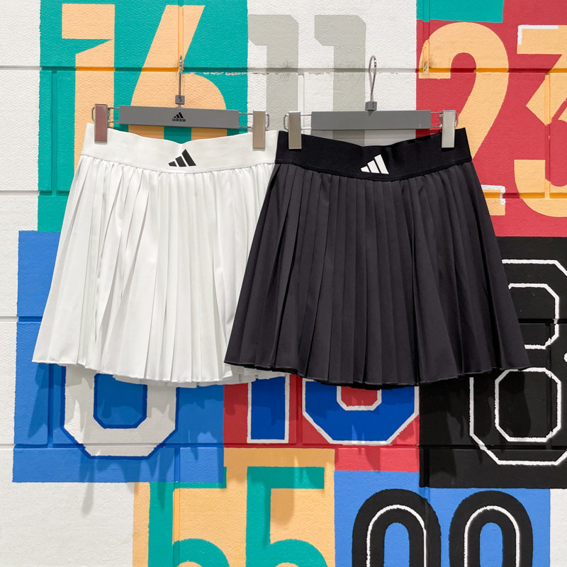 ADIDAS阿迪达斯女子2025夏季新款梭织运动百褶裙裤 JY7700 JY7701