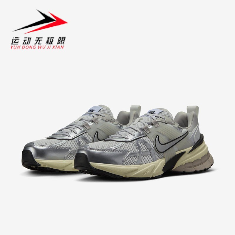 Nike耐克2024夏款NIKE V2K RUN复古透气轻便运动跑步鞋HJ4497-100